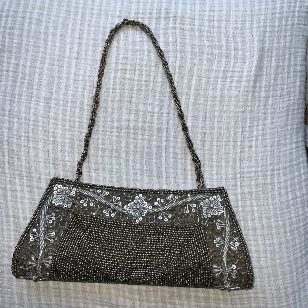 New Elegant Beaded Clutch